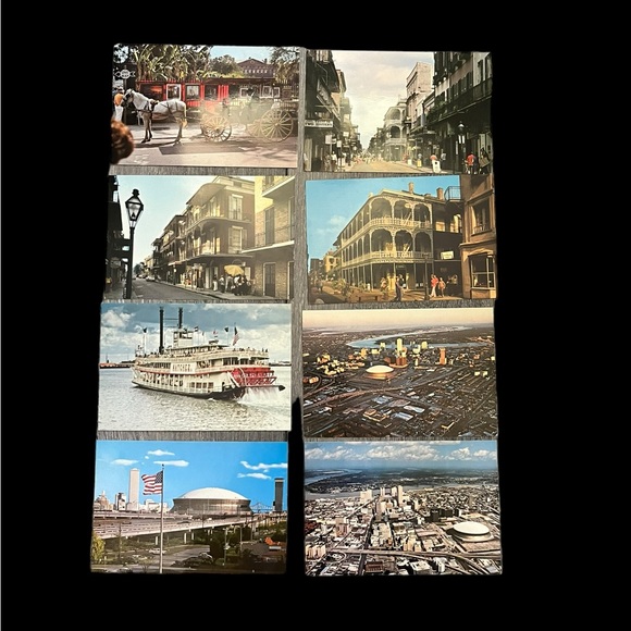 Vintage New Orleans Louisiana Postcard Lot of 8 French Quarter SuperDome UNUSED - Picture 2 of 11